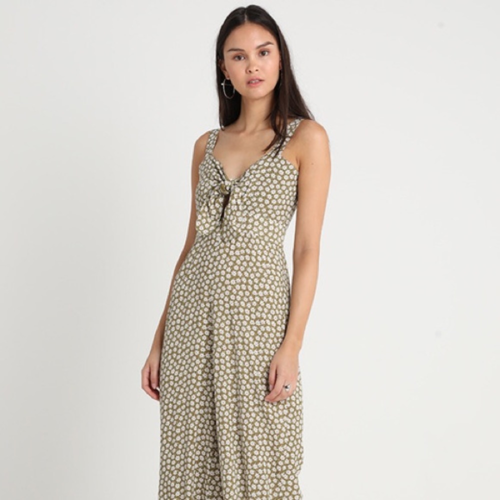 Madewell floral tie front jumpsuit